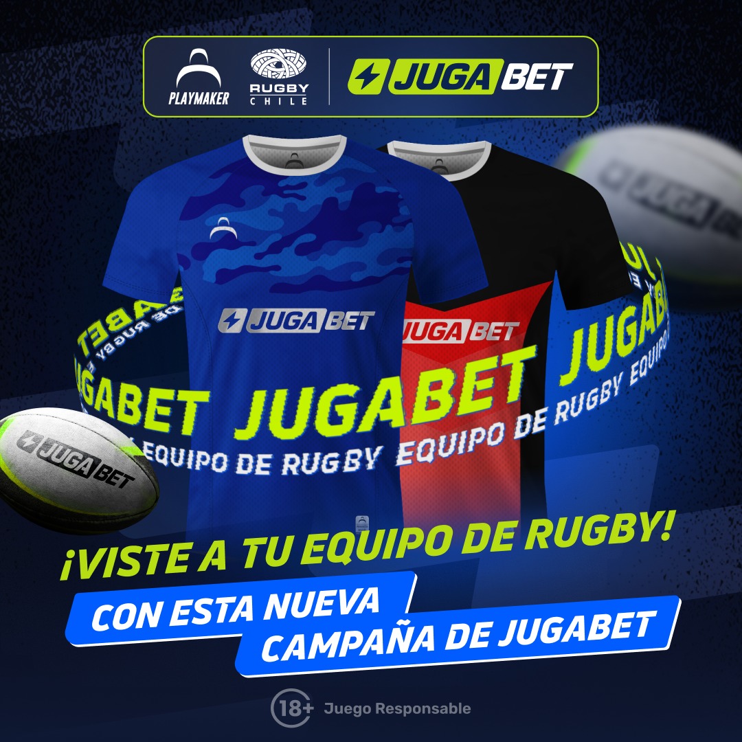 Equípate con Jugabet, Playmaker y Rugby Chile